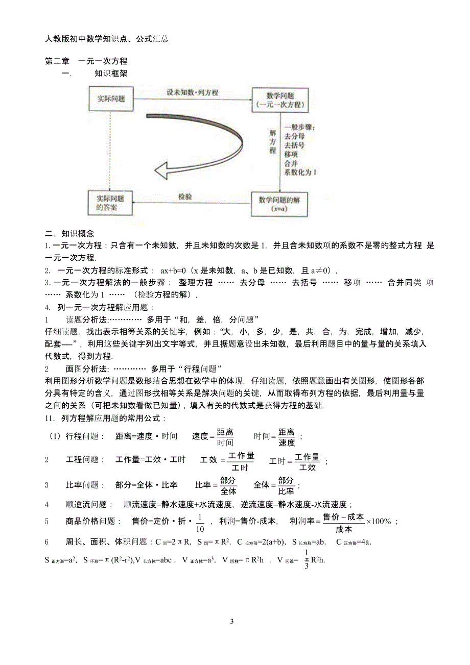 人教版初中数学知识点总结+公式（2020年10月整理）.pptx_第3页