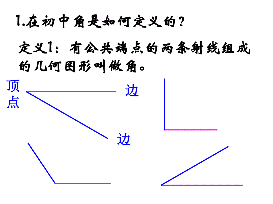 高中数学必修4角的概念的推广ppt课件_第2页