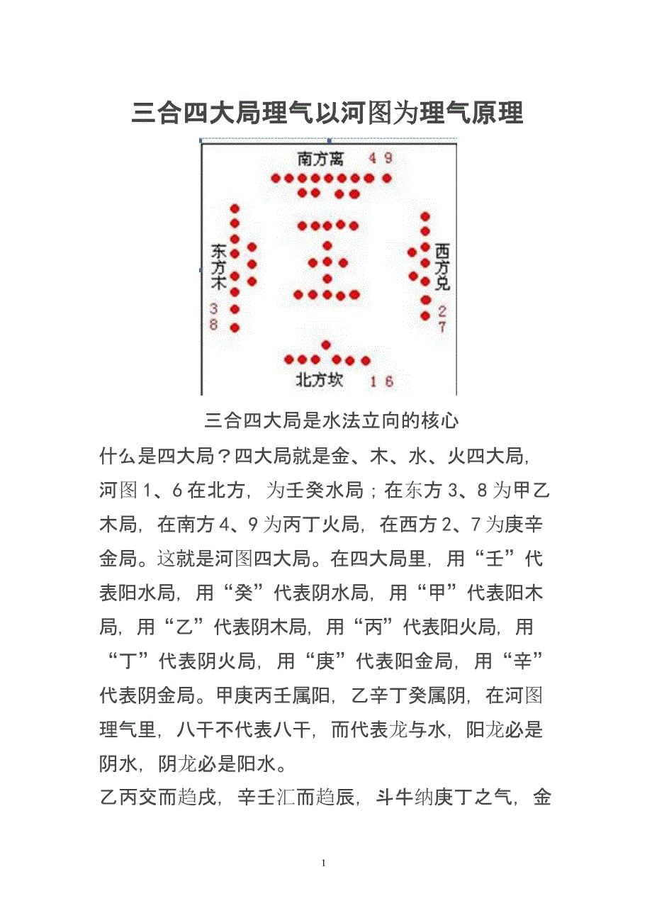 三合四大局理气以河图为理气原理（2020年10月整理）.pptx_第1页