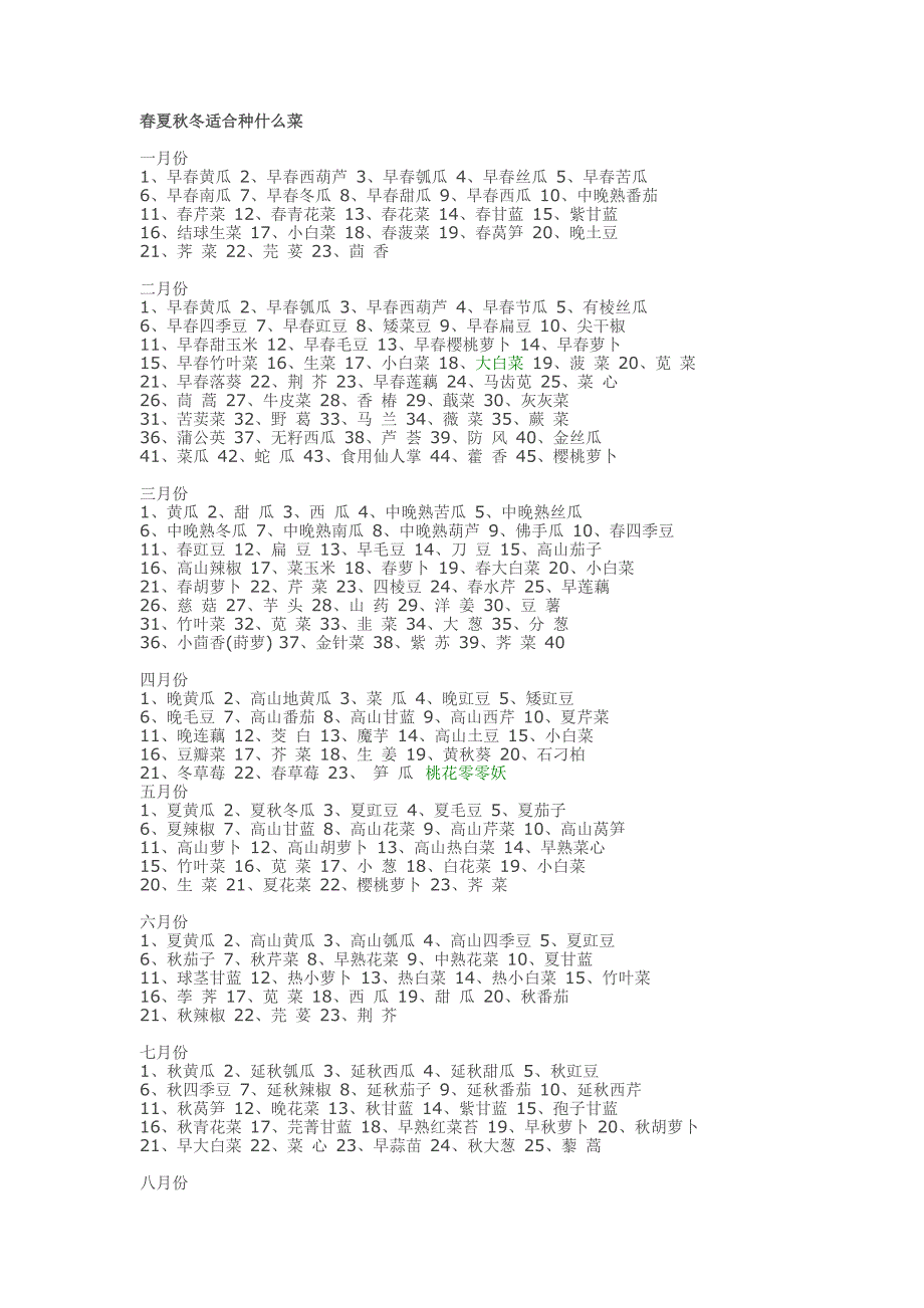 各个季节适合种的菜新修订_第1页