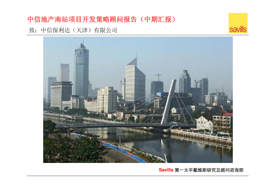 天津南站综合体项目开发策略顾问报告_第1页