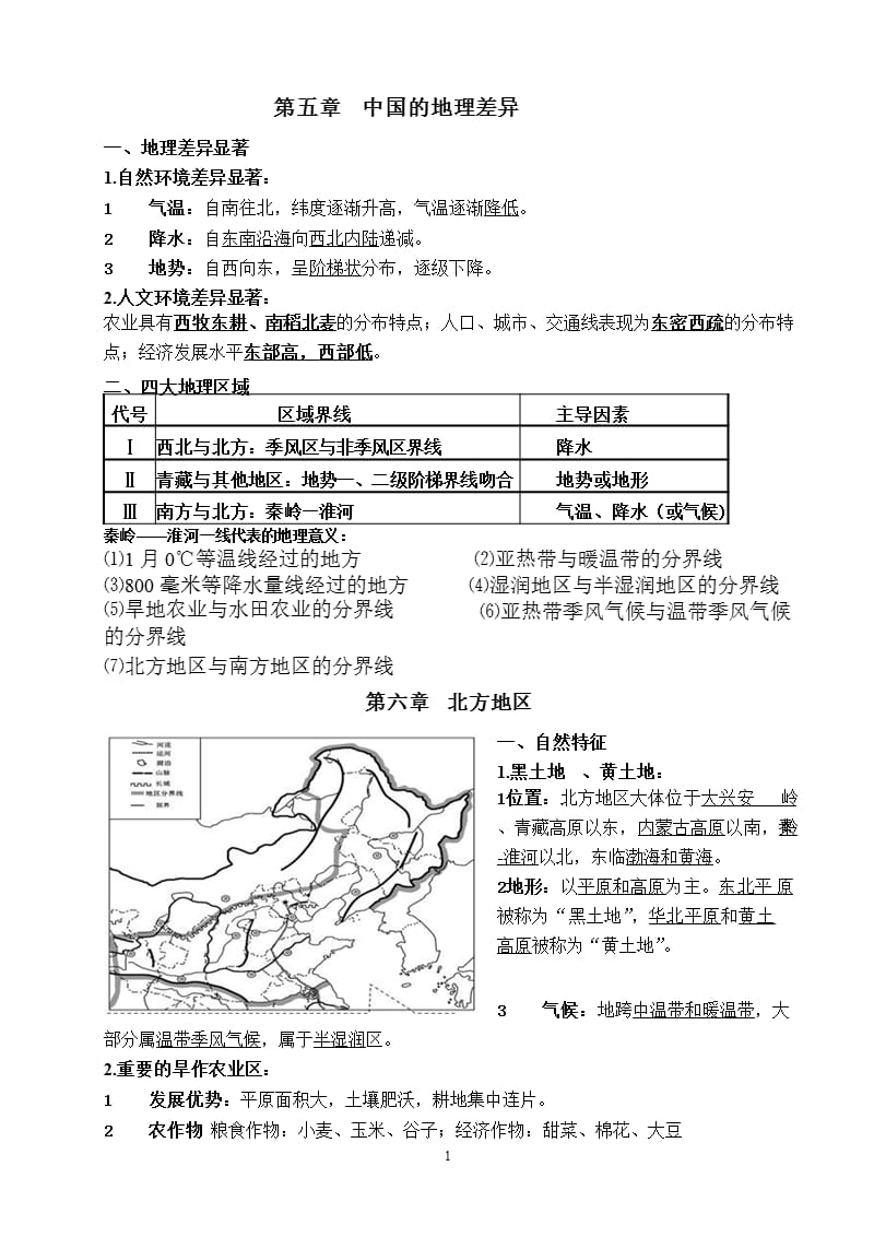 人教版八年级下册地理知识点总结（2020年10月整理）.pptx_第1页