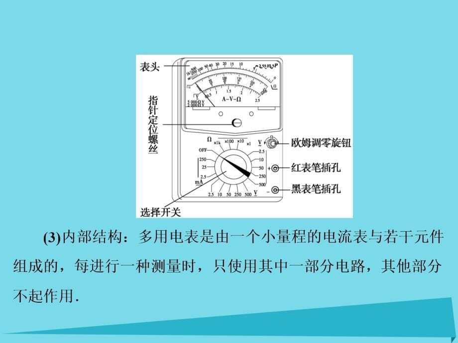 (新课标)高考物理大一轮复习-实验10 练习使用多用电表课件_第5页