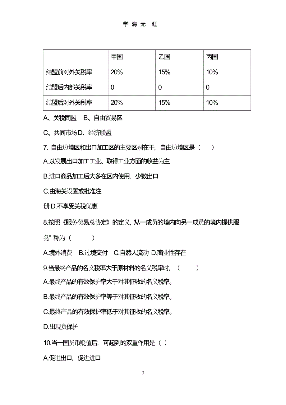 国际贸易考试复习题（2020年10月整理）.pptx_第3页