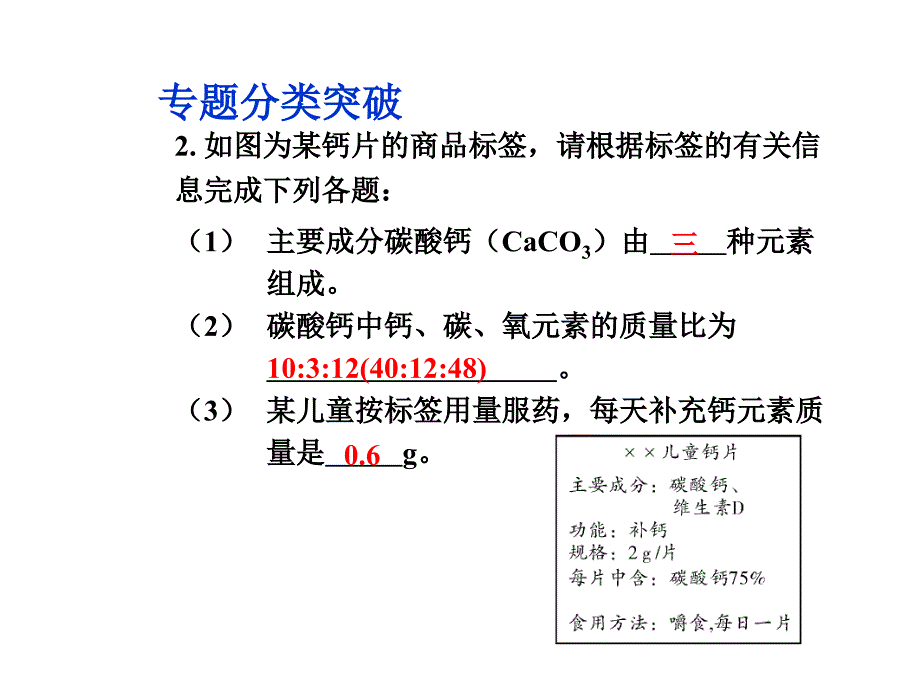 2015年中考化学常见的化学计算题专题复习精选教学PPT课件_第4页