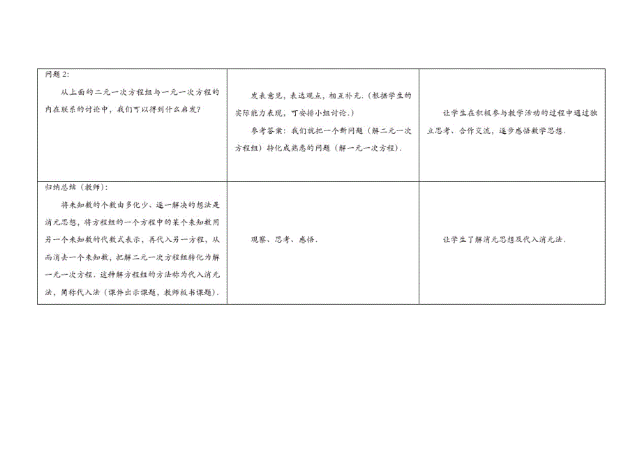 苏科初中数学七年级下册《10.3解二元一次方程组》教案(1)_第3页