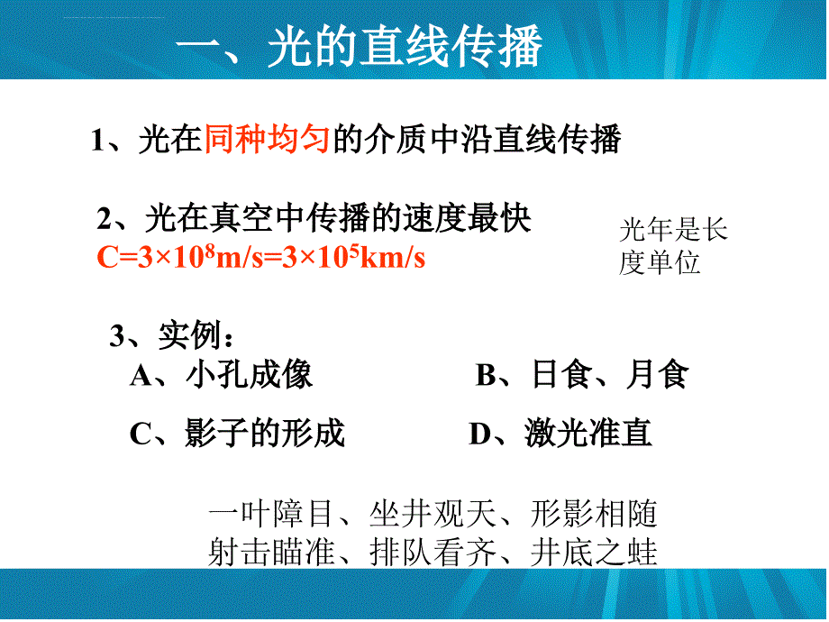 2015年中考物理光学总复习ppt课件_第2页