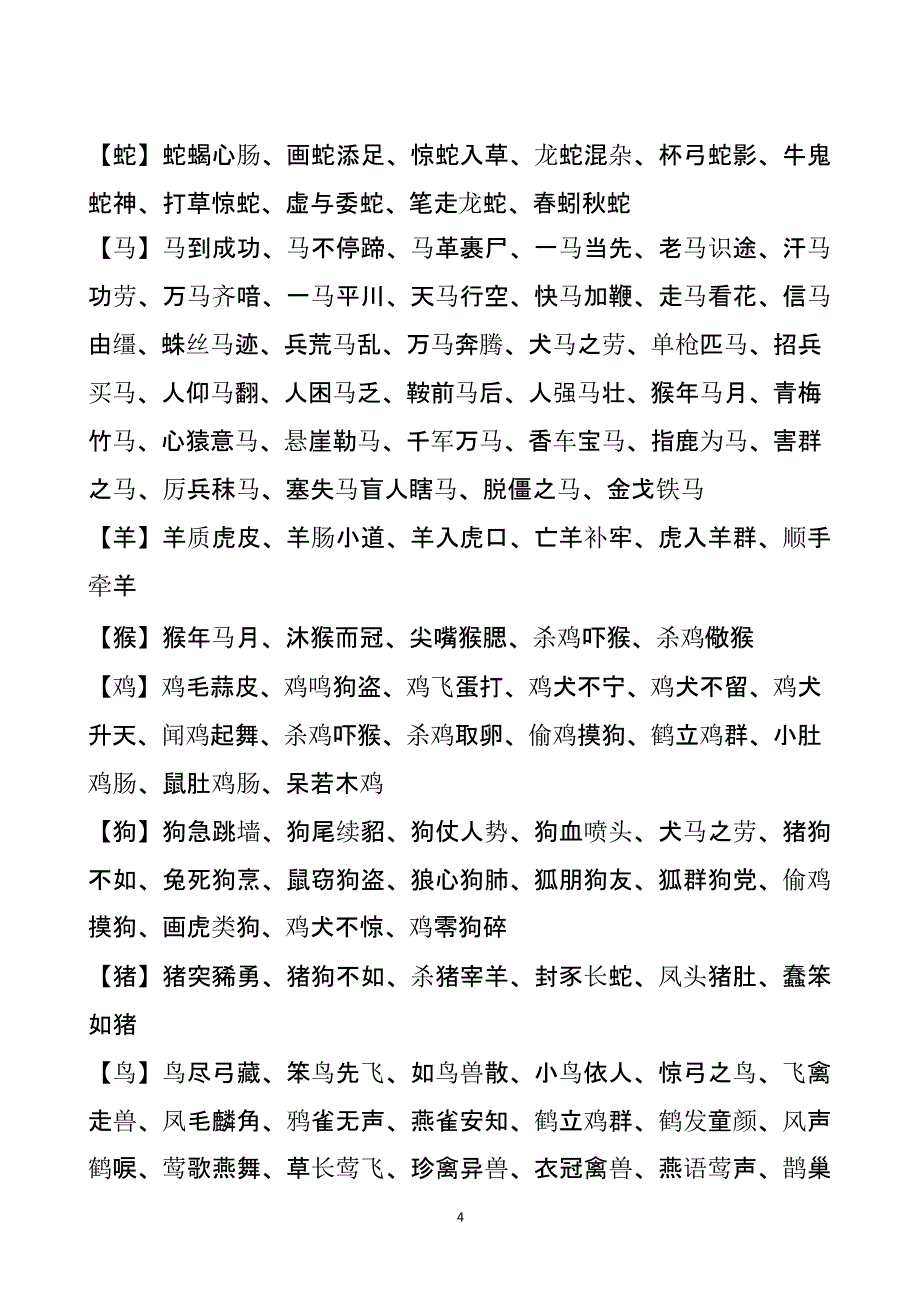 分类成语大全（2020年10月整理）.pptx_第4页