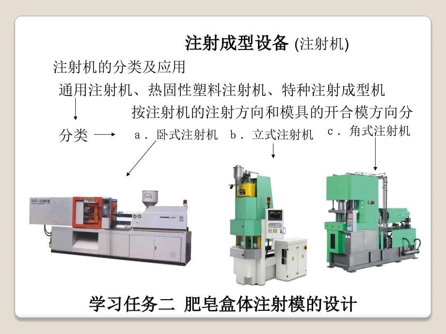 2019年塑料成型工艺与模具设计学习任务二 肥皂盒体注射模的设计ppt课件_第5页