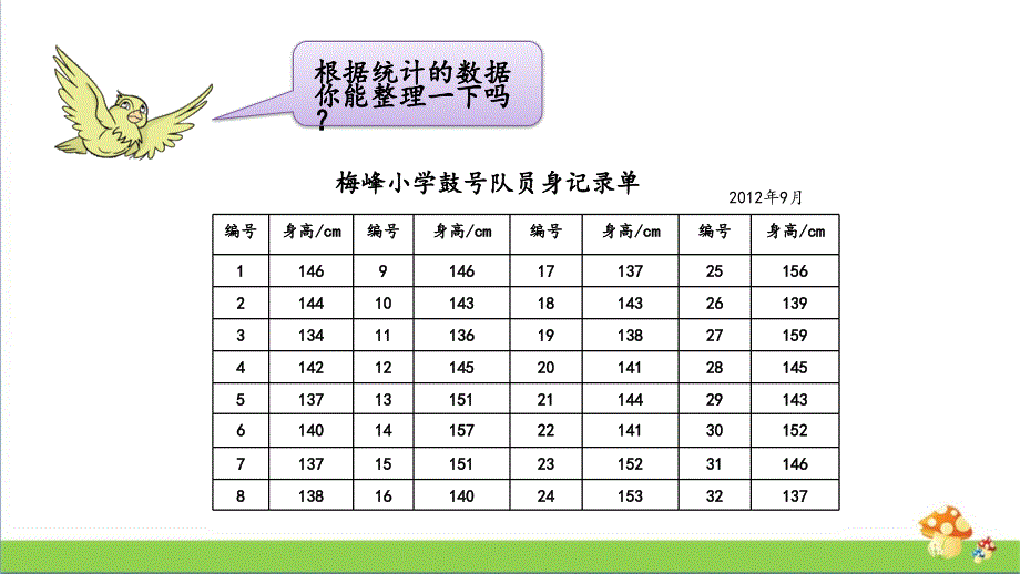 苏教版四年级数学上学期（上册）4.2数据的分段整理课件_第4页