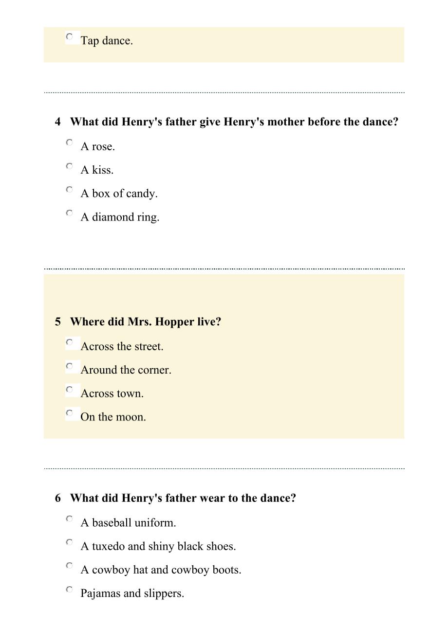 22-Henry and Mudge and Mrs. Hopper''s House（quiz有答案）_第2页