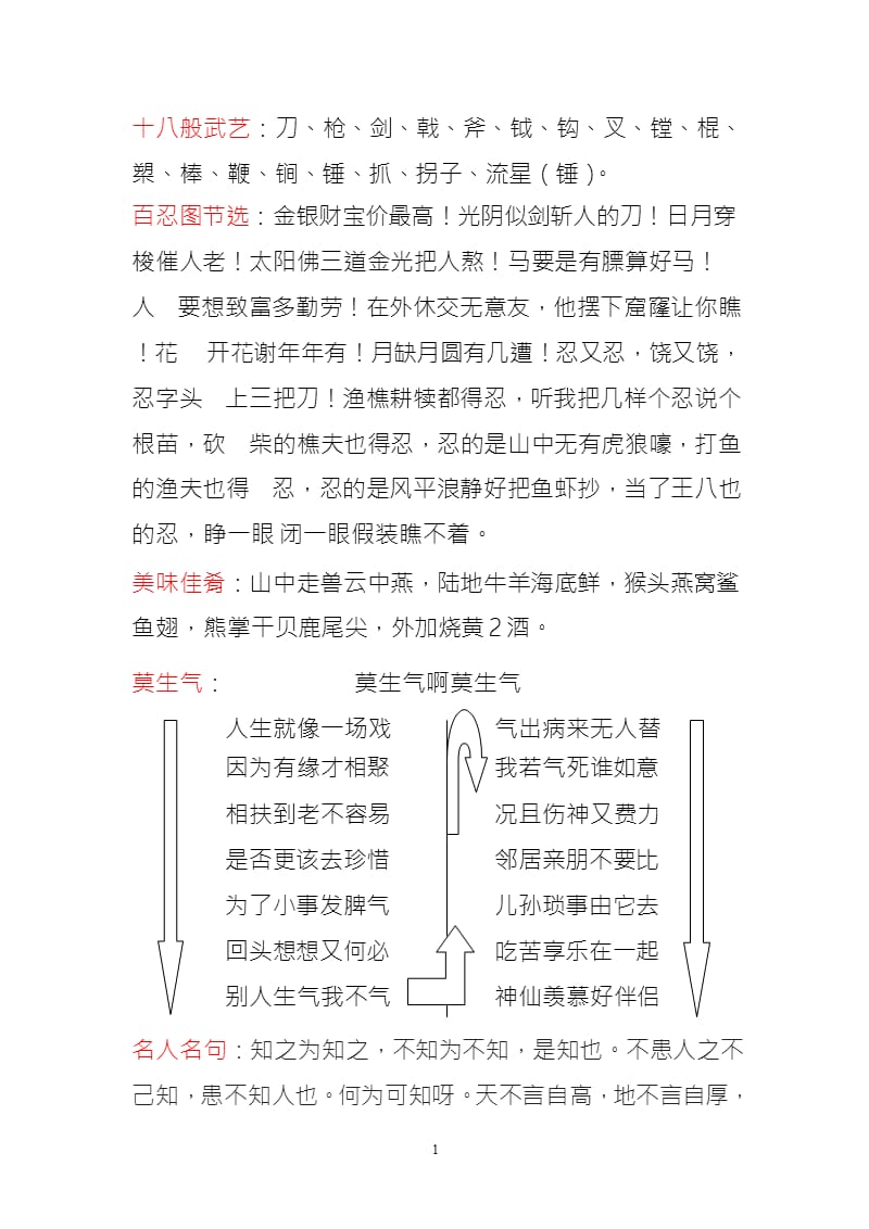 经典贯口（2020年10月整理）.pptx_第1页