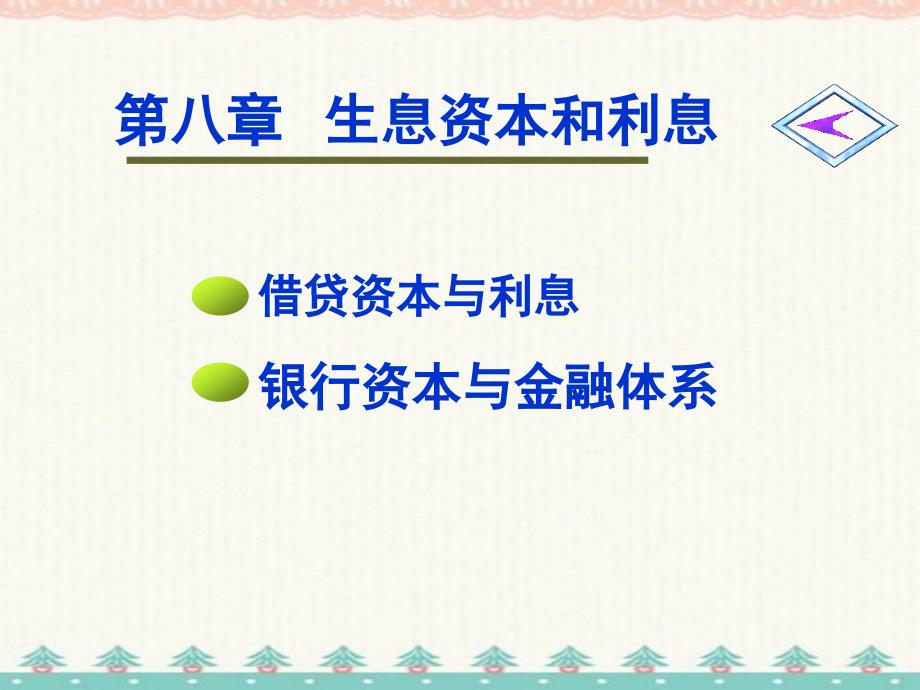 政治经济学PPT第八章生息资本和利息编订_第1页