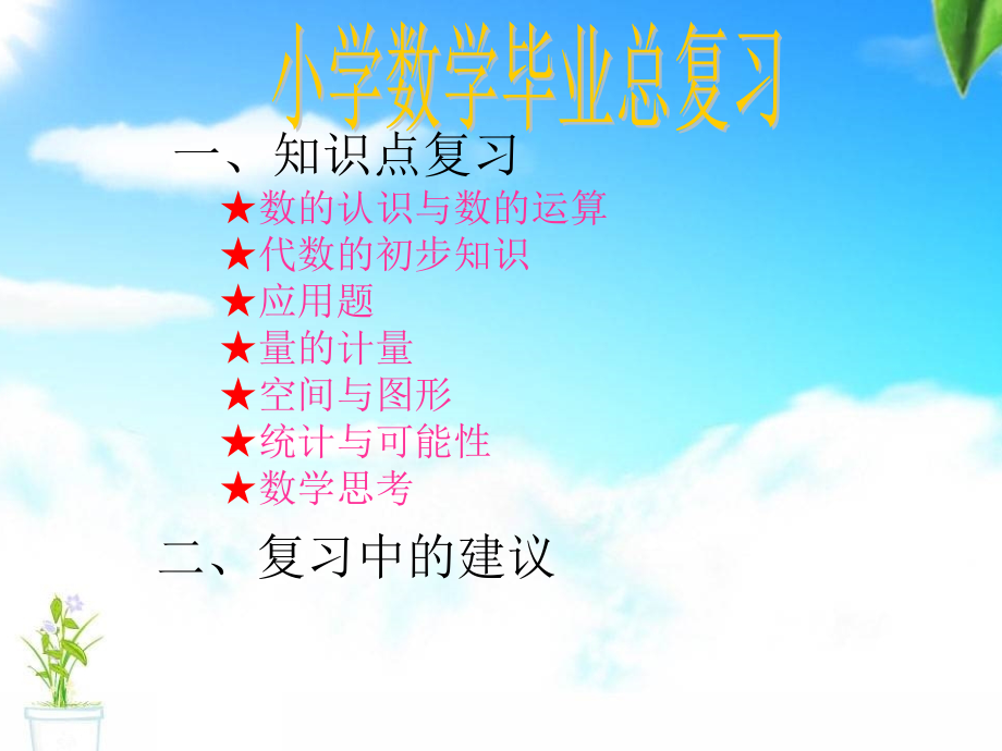 2019年小学六年级数学总复习ppt课件_第1页