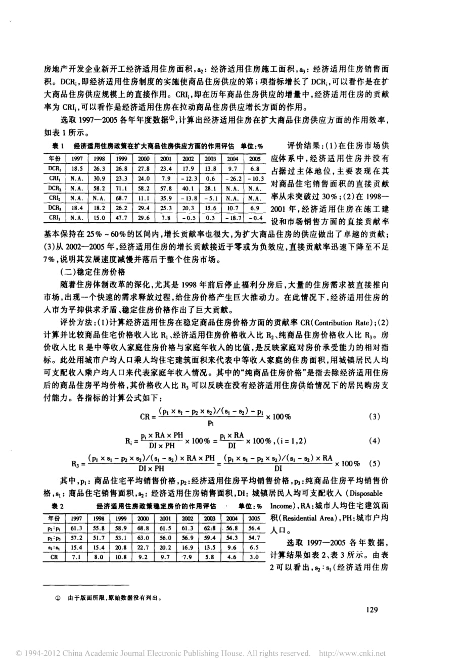 经济适用住房政策的绩效评价_第3页