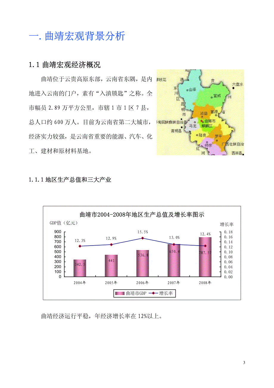 美格行2009年10月曲靖市炮团项目市场调查报告_第3页