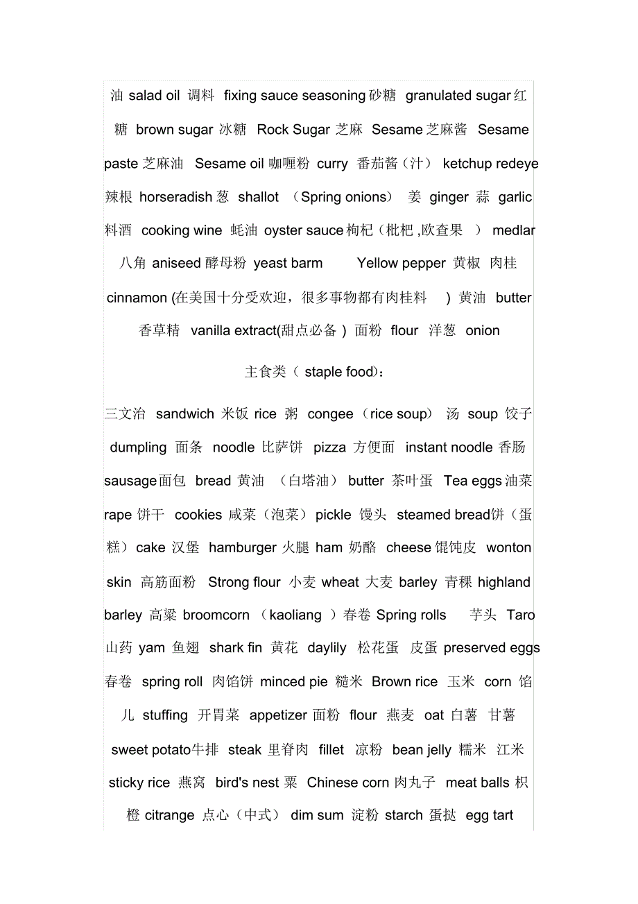 食物英语单词_第3页