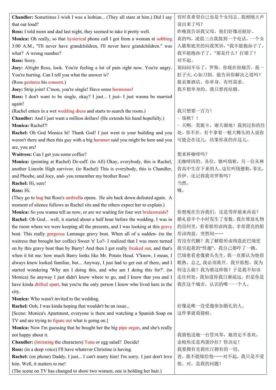 老友记剧本第一季01(中英文对照) 修订_第2页