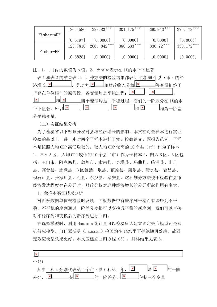 财政分权与区域经济增长—基于甘肃66个县（市）面板数据的实证分析_第5页