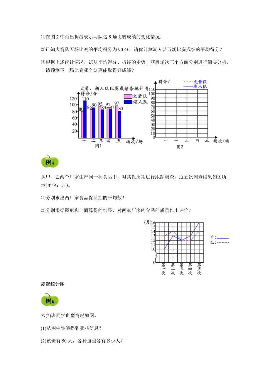 （人教版）六年级下册数学讲练-小升初复习：统计_第3页