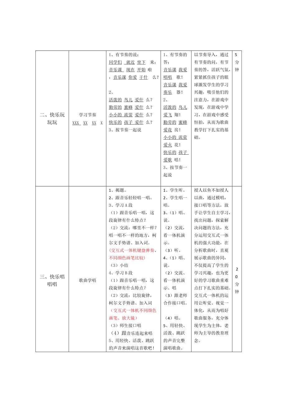 苏少版三年级音乐上册（简谱）第8单元《唱：快乐的孩子爱唱歌》教学设计_第2页