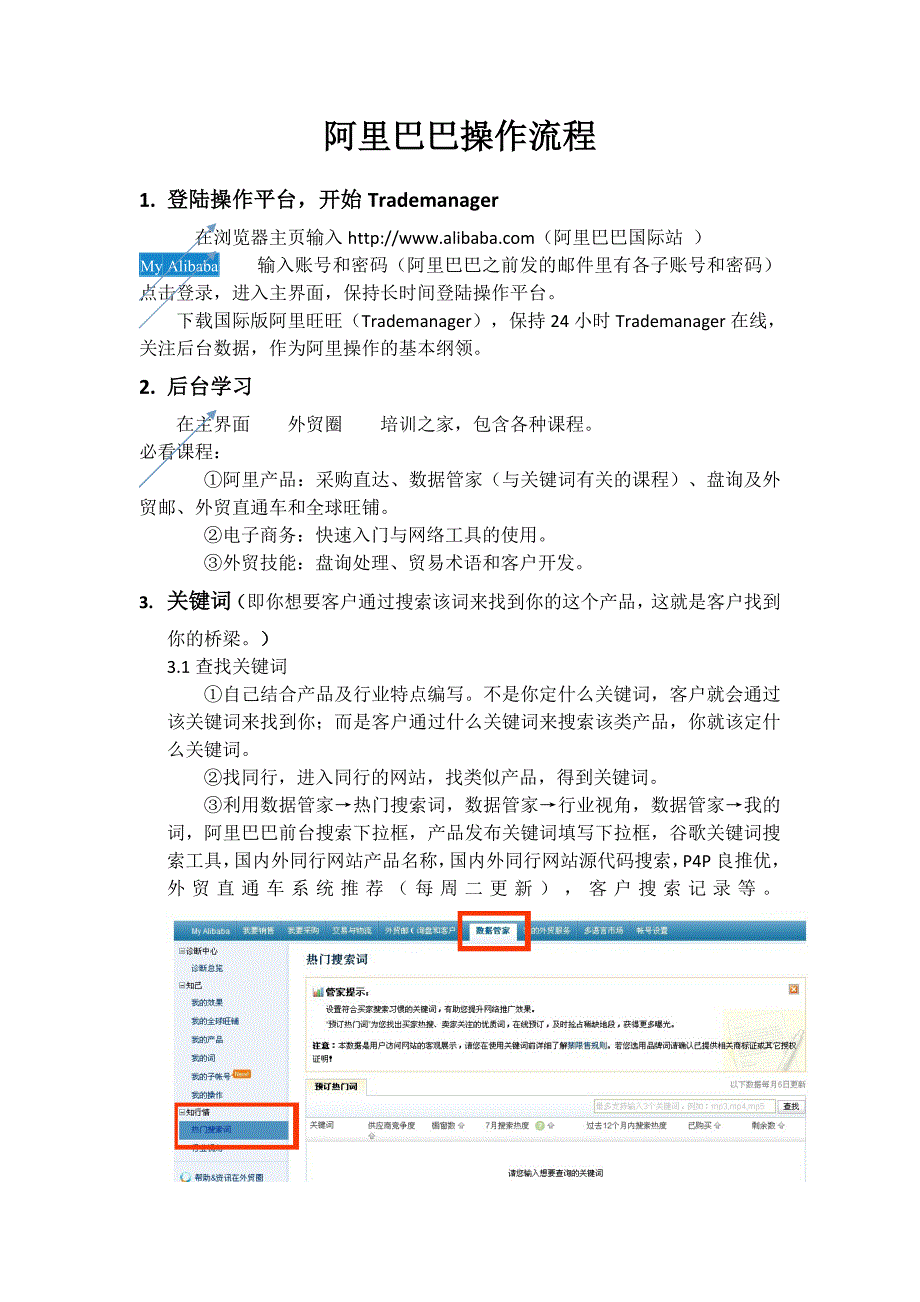 阿里巴巴国际站操作流程-修订编选_第1页