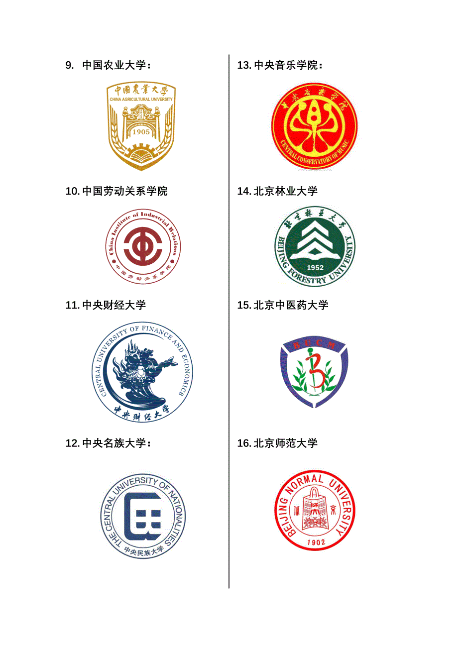 北京各大学校徽-修订编选_第2页