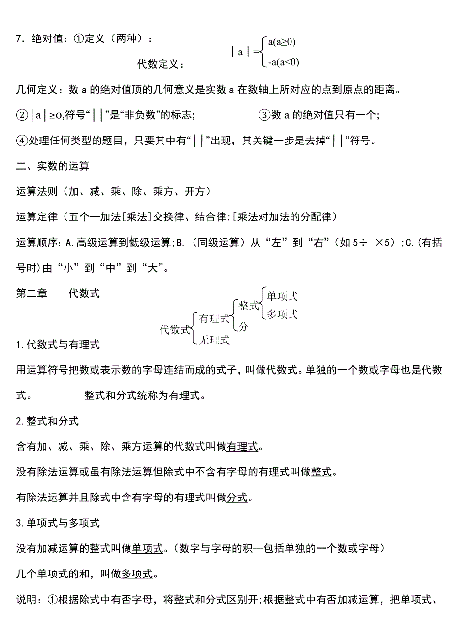 苏教版初中数学知识点总结(适合打印)-修订编选_第2页