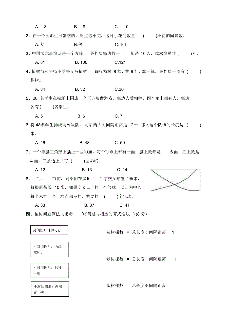 2020年新人教版五年级数学上册第七单元同步试卷(含答案)_第2页