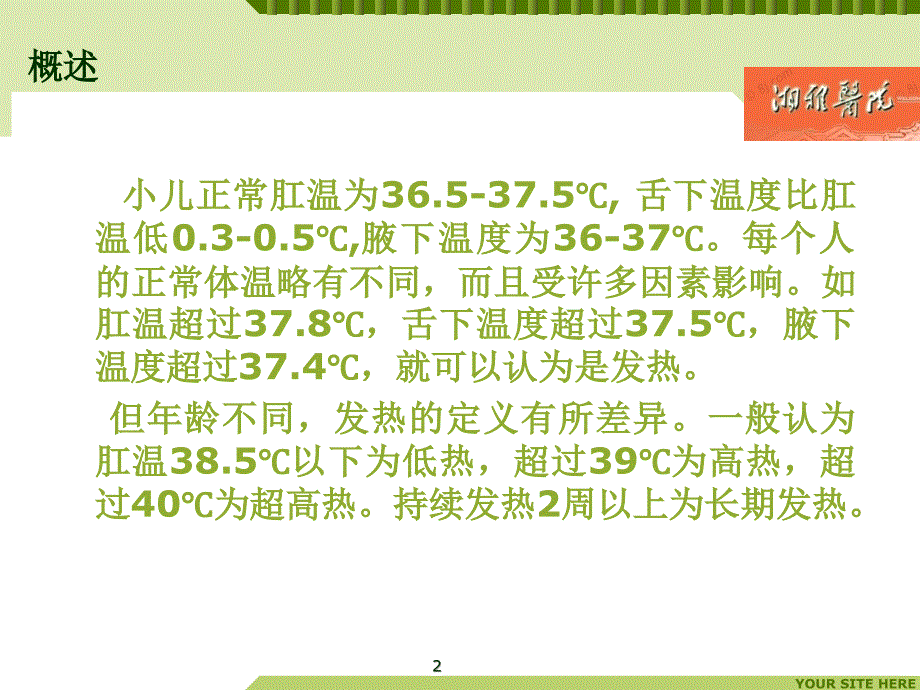 中南大学湘雅医院儿童发热的诊断与治疗参考PPT_第2页