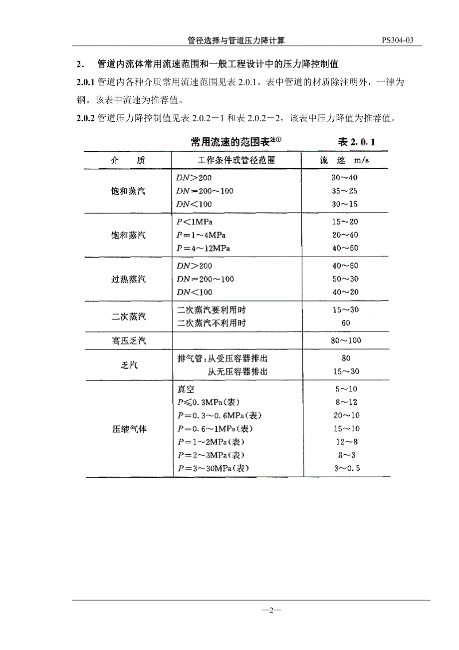 管径选择与管道压力降计算(一)1~609811-修订编选_第2页