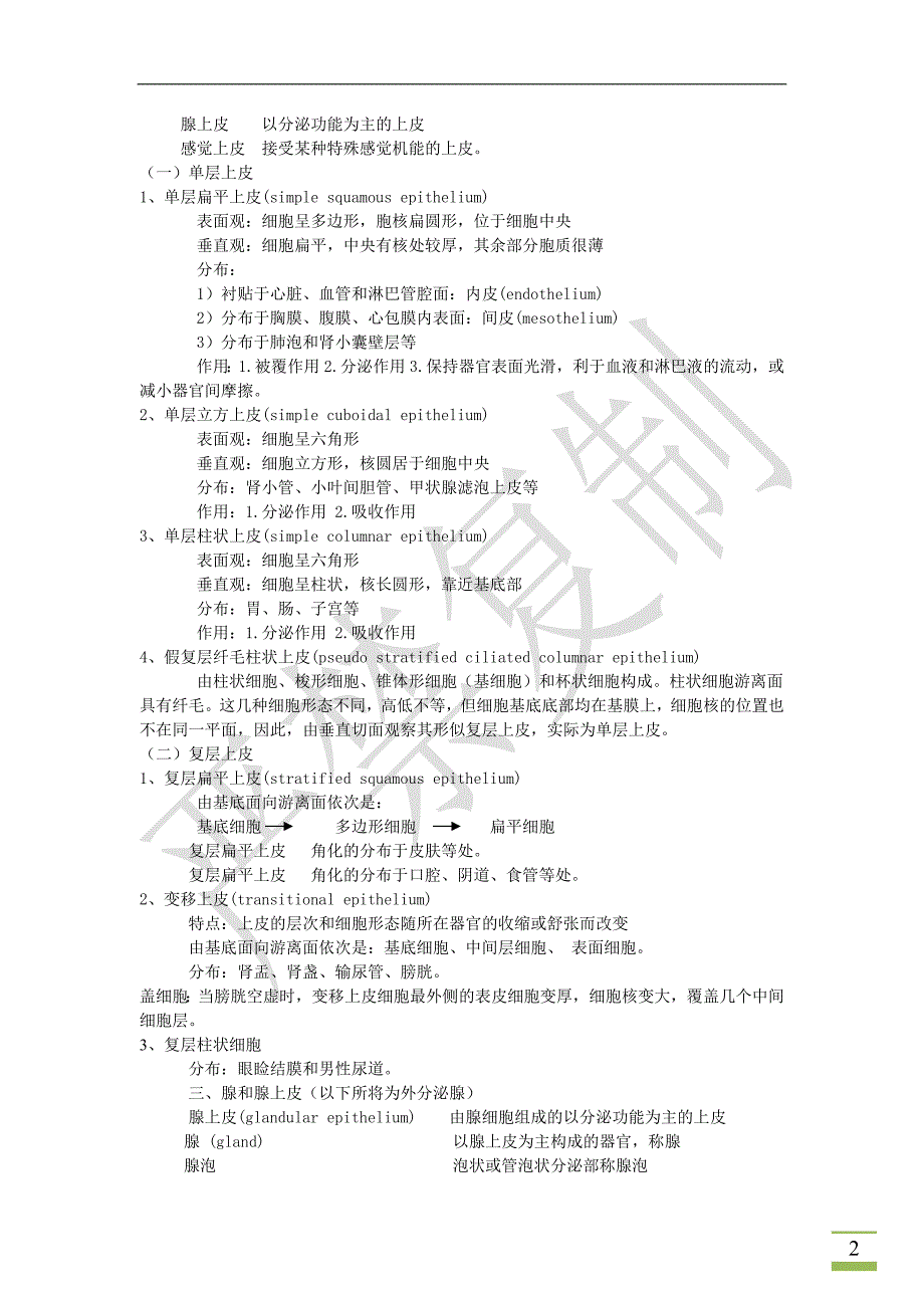 组织学与胚胎学笔记-修订编选_第2页