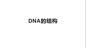 人教版必修二第三章第二节DNA的结构(共58张PPT)