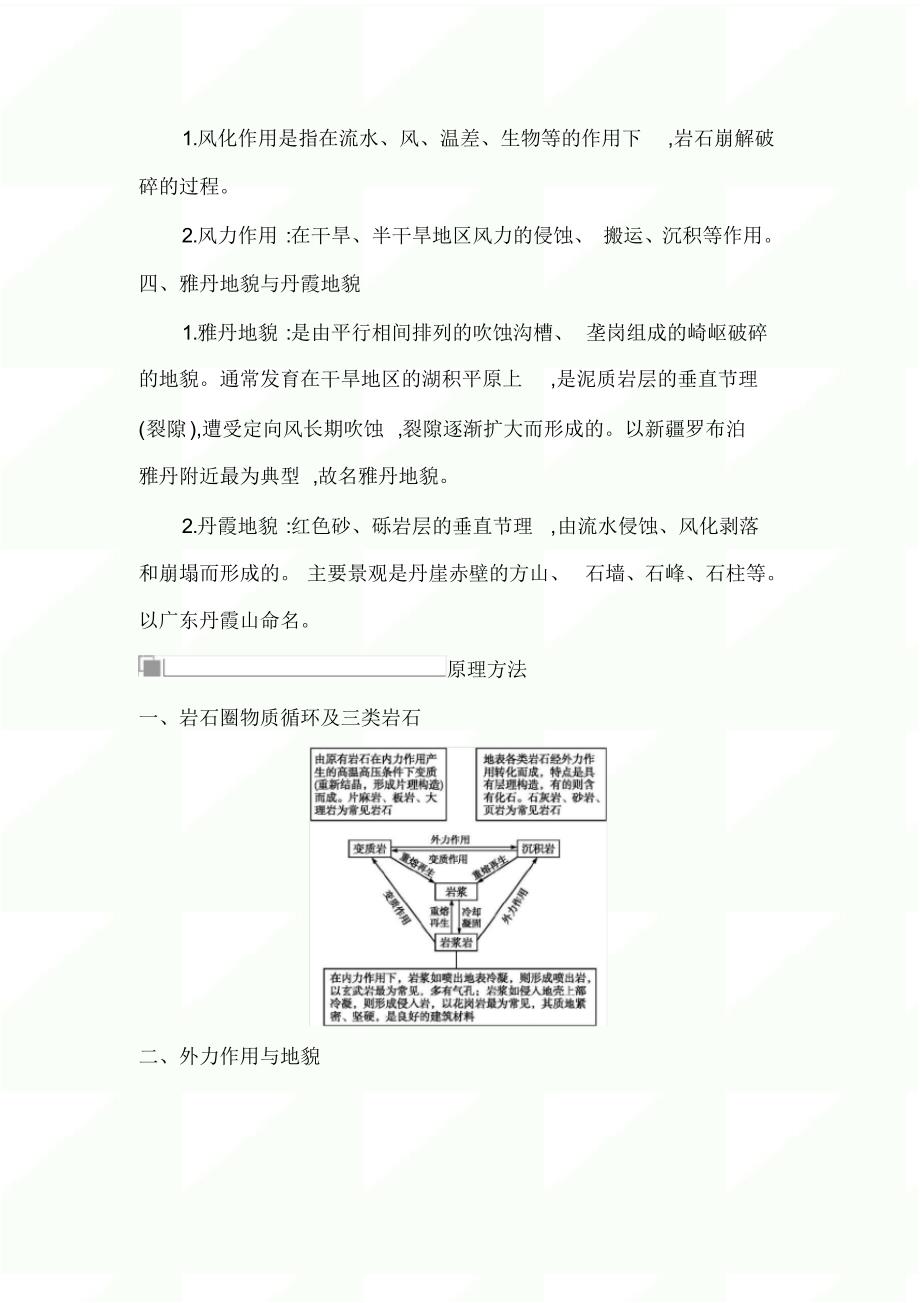 {精品}2020年高考地理(湘教版)一轮复习讲义：专题五地表形态的塑造_第2页