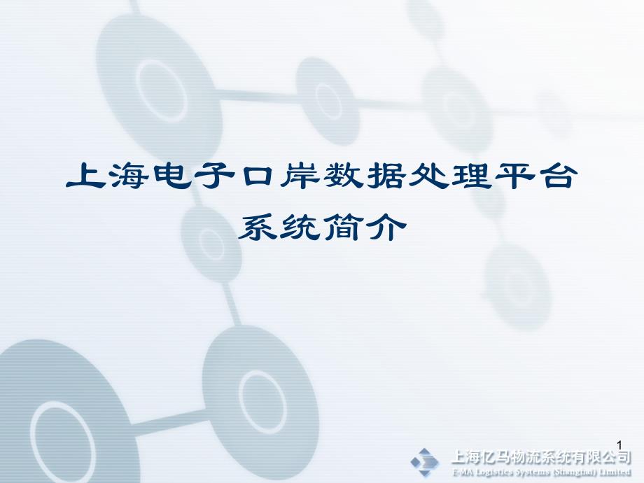 上海电子口岸数据处理平台参考PPT_第1页