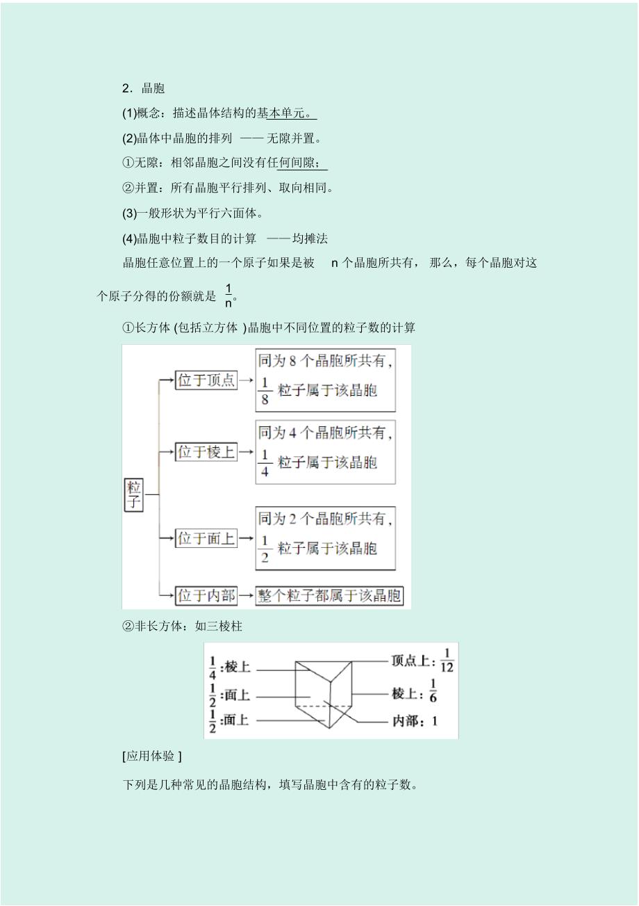 {精品}2020年高考化学大一轮复习讲义：选修3第三节晶体结构与性质Word版含解析_第2页