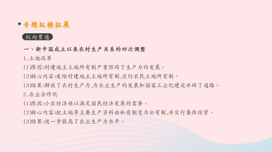 高考历史一轮复习第9单元中国特色社会主义建设的道路单元整合课件新人教版_第3页