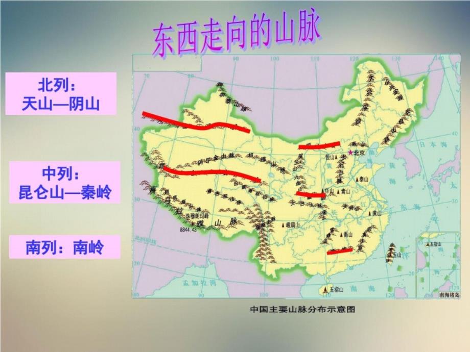 河南-省上蔡县第一初级中学湘教版八年级地理上册中国的山脉_第4页