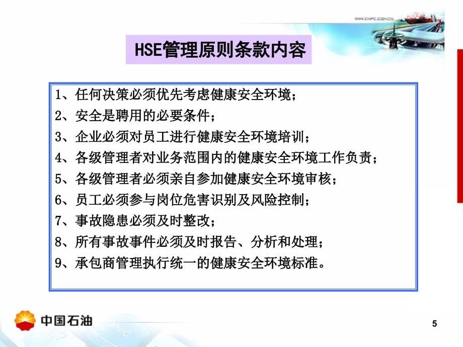 HSE管理原则培训讲座_第5页