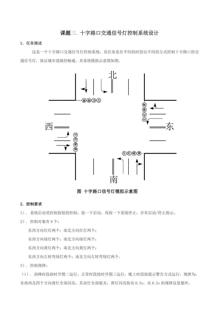 2014~2015(2)学年电气控制与PLC课程设计题目(建电121~2、电管121~2)_第5页