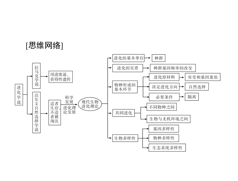 2020年高考生物一轮复习课件：必修2 第7章 第1、2节 现代生物进化理论的由来和主要内容(含答案)_第3页