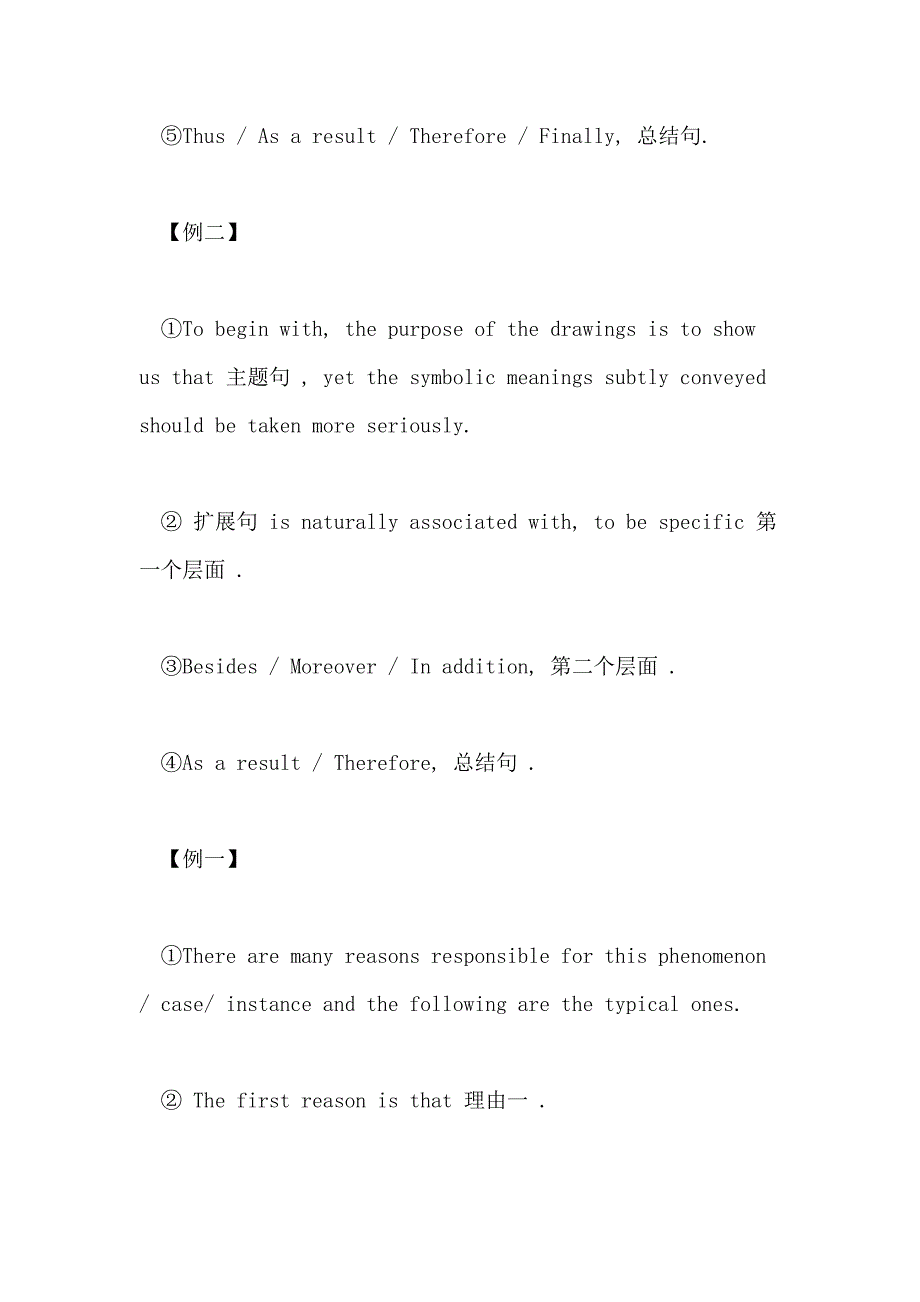 2021考研英语 大作文写作必背框架_第3页