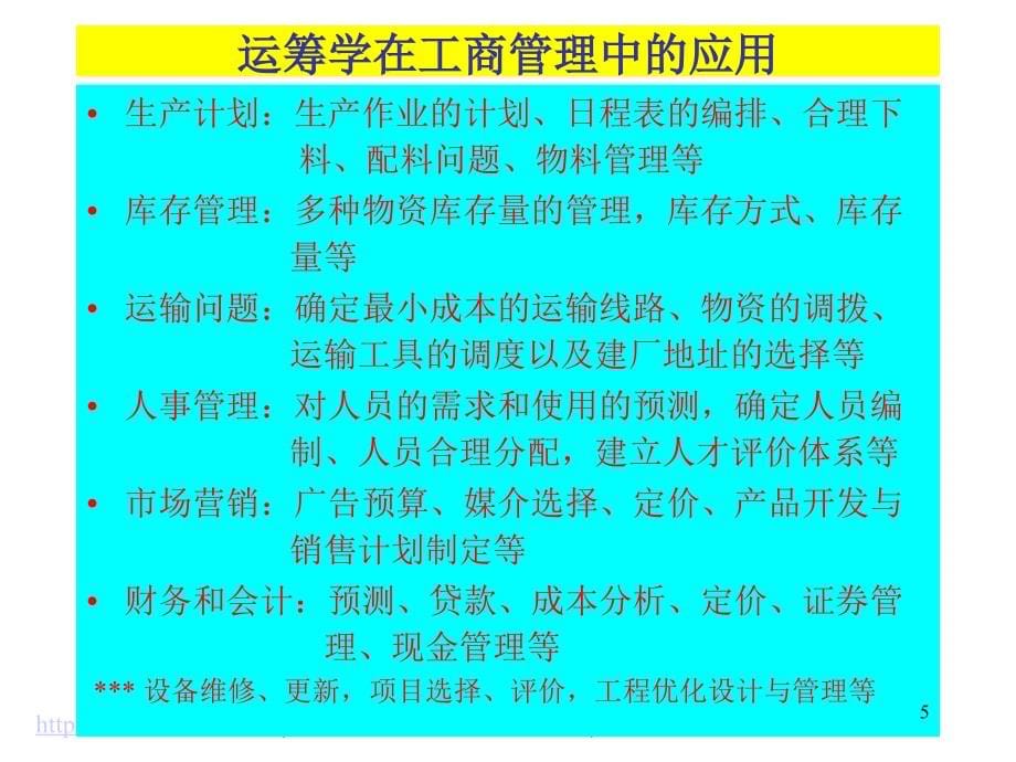 MBA运筹学基础讲义_第5页