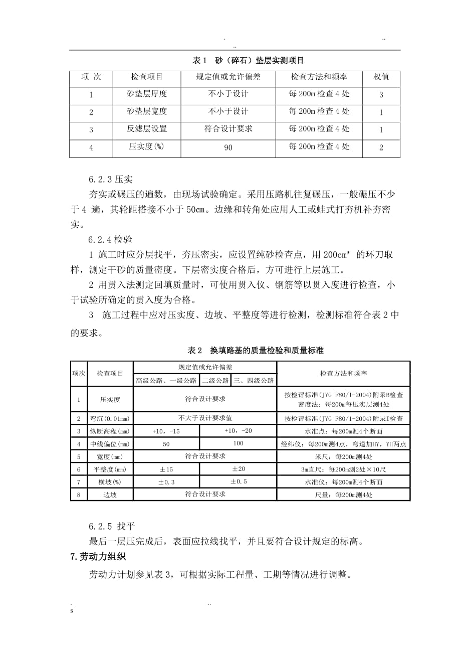 砂(碎石)垫层施工工艺工法_第3页