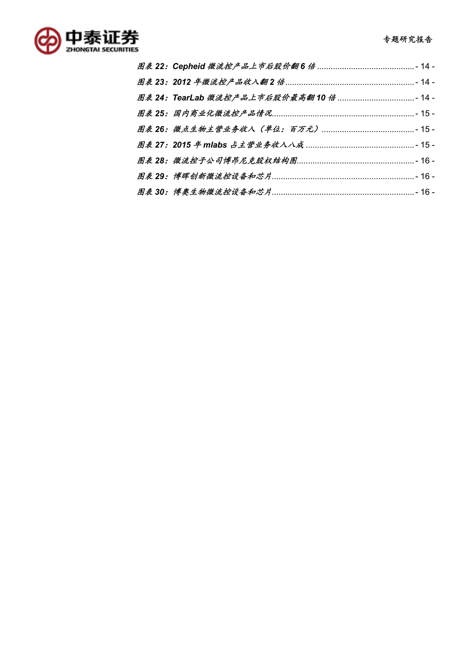 微流控专题研究报告：技术逐渐成熟颠覆性商业化应用拉开序幕_第4页