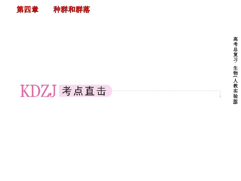 《高考指向标》生物一轮复习课件必修三42群落的结构和演替演示课件_第2页