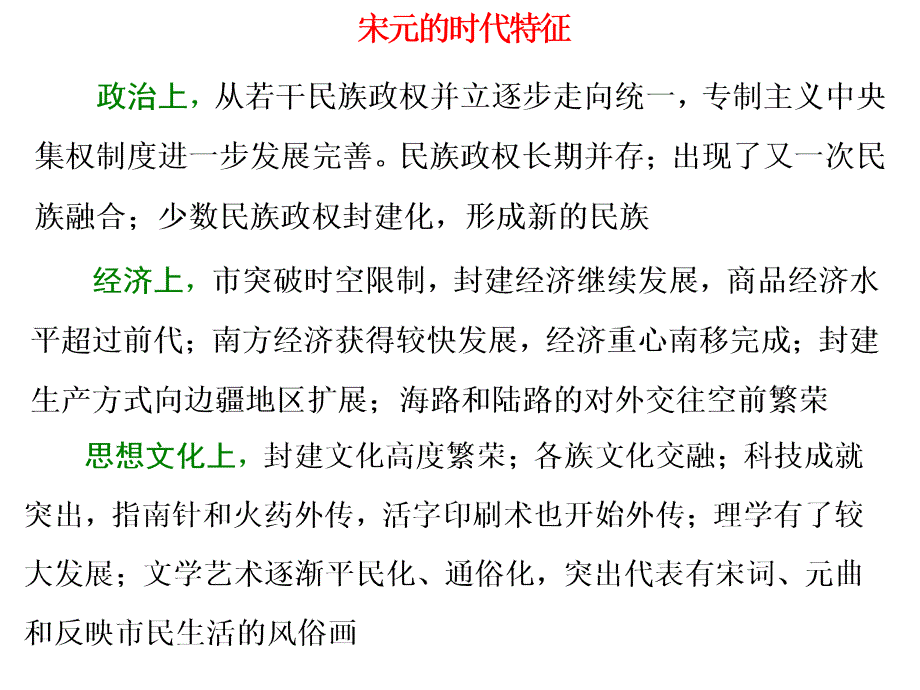 人教版高中必修三 宋元时期课件_第2页