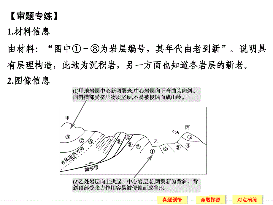 高考地理二轮专题复习专题四地壳的运动与地形、地质灾害含选修专题四考点二演示课件_第3页