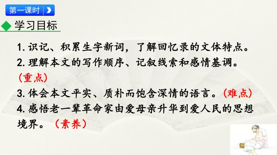 部编人教版八年级上册《7 回忆我的母亲》课件251020_第3页