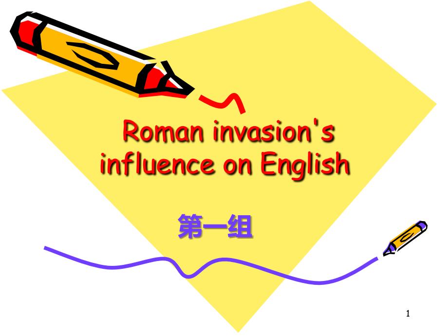 罗马入侵对英语的影响英文版演示课件_第1页
